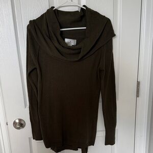 Ruby Moon Dark Olive Cowl Neck Sweater